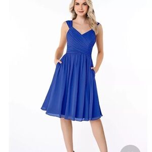 azazie bridesmaid dress Royal Blue